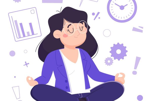 cartoon-business-person-meditating_23-2148909904